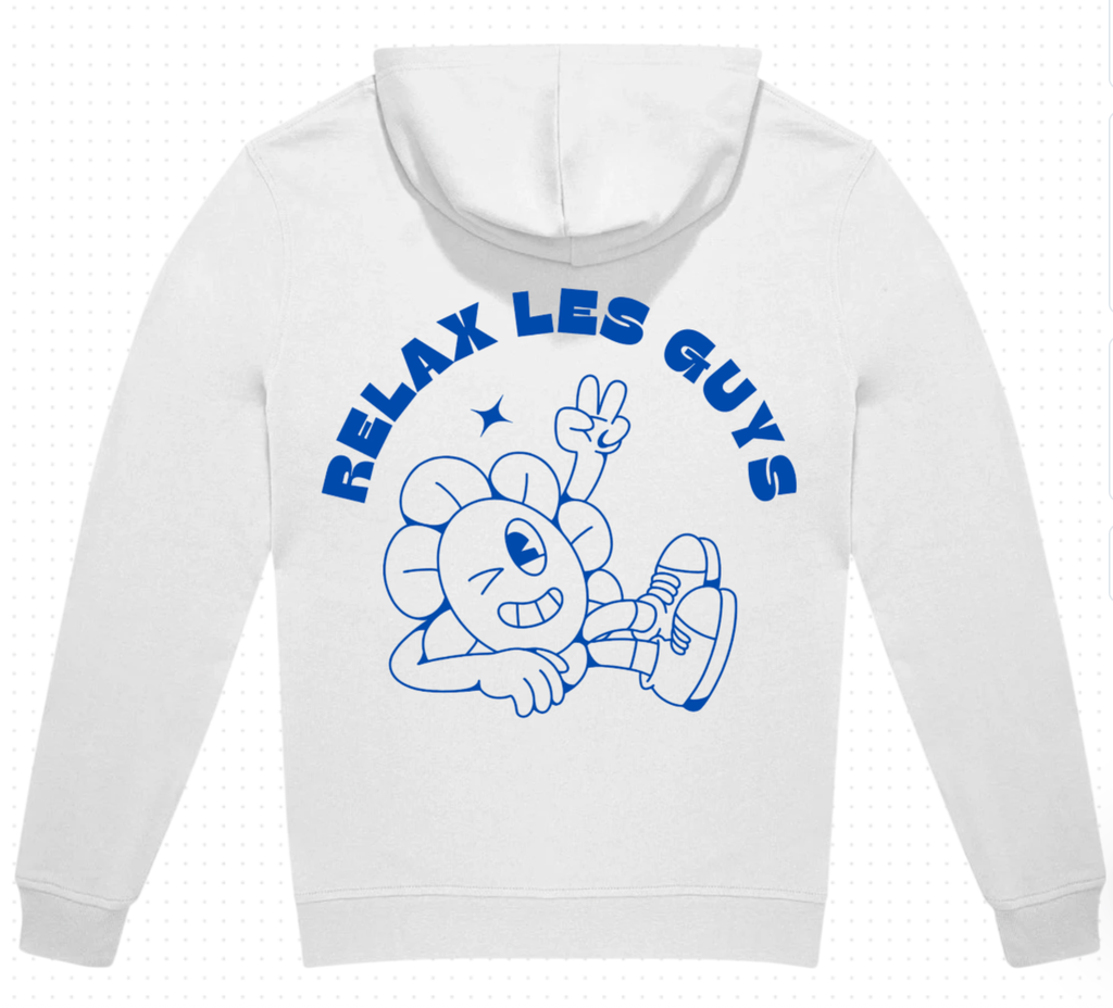 Sweat à capuche RELAX (Blanc, XS)
