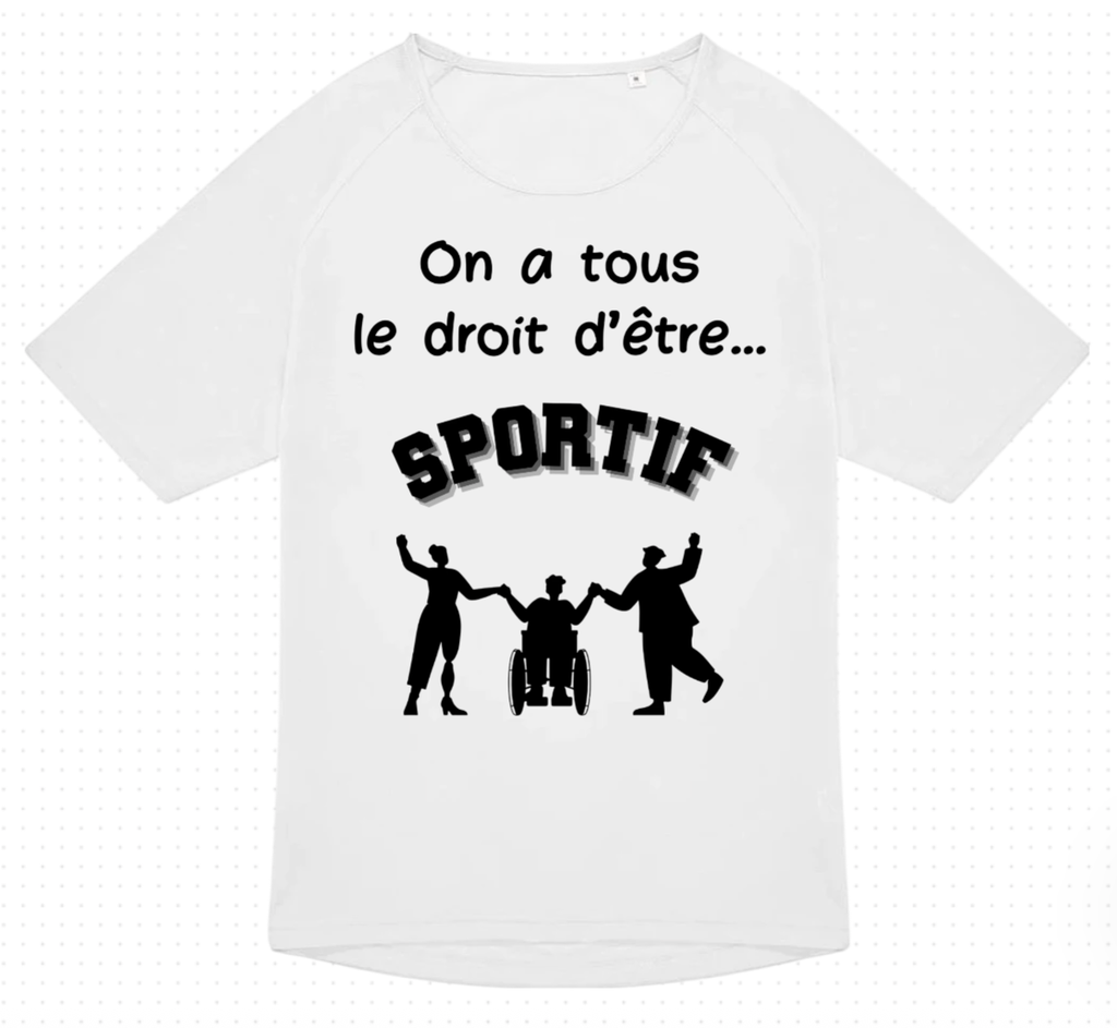 T-shirt sport HANDISPORT (Blanc, XS)